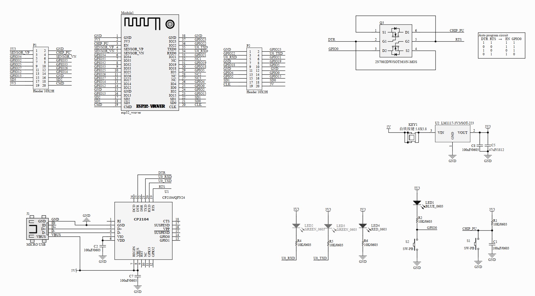 ESP32 WROVER Downloader